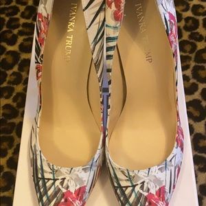Palm Floral Pumps Ivanka Trump
